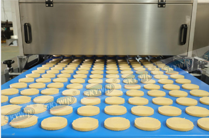 Food Factory Cookie Depositor Machine PLC Touch Screen Jenny Cookie Maker
