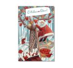 2 Pictures Changed Lenticular Flip 3d Merry Christmas Greeting Card 12 x 17cm