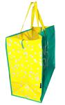 Portable 120gsm PP Woven Shopping Bags Full Zipper Matt Coated