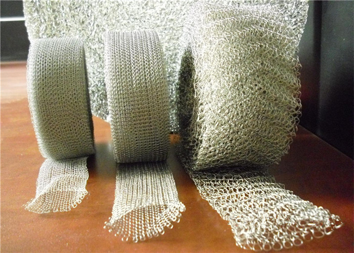 OEM Single Wire Knitted Mesh Fabric Stainless Steel 0.23mm 25mm Width For Filtration
