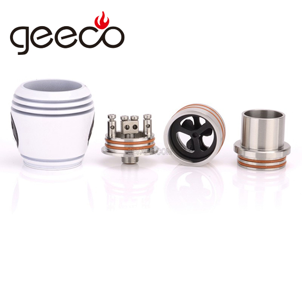 2015 new The Nuke rda with three turbine fans for more airflow and vapor For Zero 60W Mod