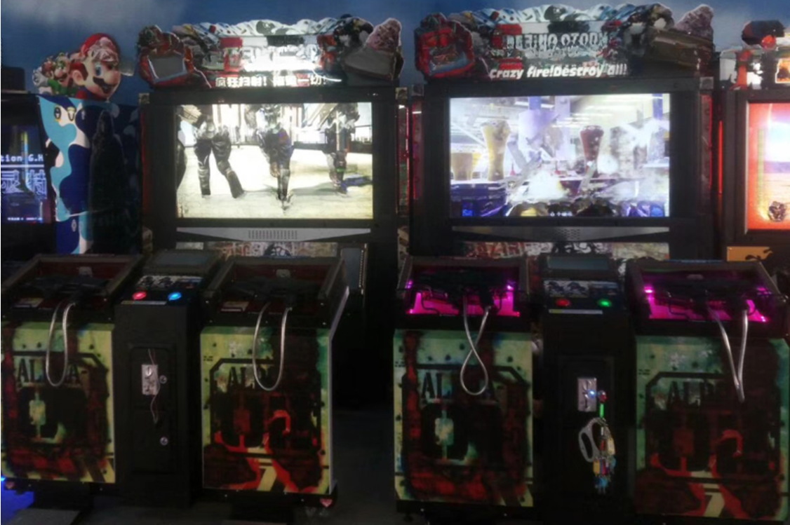 Double Players Razing Storm Arcade Machine Arcade Cabinet Shooter High End