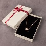 Customized Cardboard Paper Packaging Gift Jewelry Box with Foam Insert and 100%