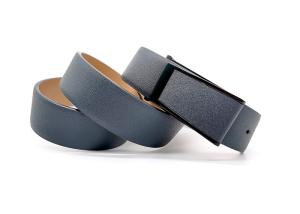 Wholesale Prong Buckle 3.5CM Split Mens Casual Leather Belt Navy Beige from china suppliers