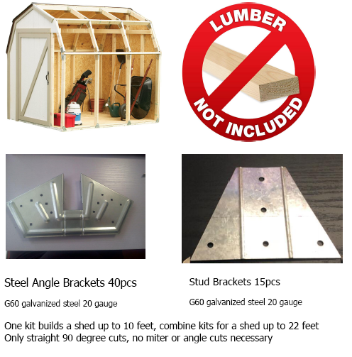 Galvanized Steel Corner Frame and Base Plate Shed Kit Essential for Stamping Process