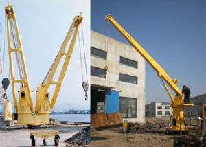 Wholesale Long Telescopic Boom Offshore Marine Cranes Hydraulic Deck Crane Machine Emergency Stop Button from china suppliers