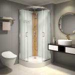 Bamboo Custom Quadrant Sliding Door Shower Cubicles,low tray 900*900*2250mm