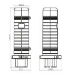 IP68 Protection Grade Density FTTH Fiber Optic Splice Closure for 36 Core Splice