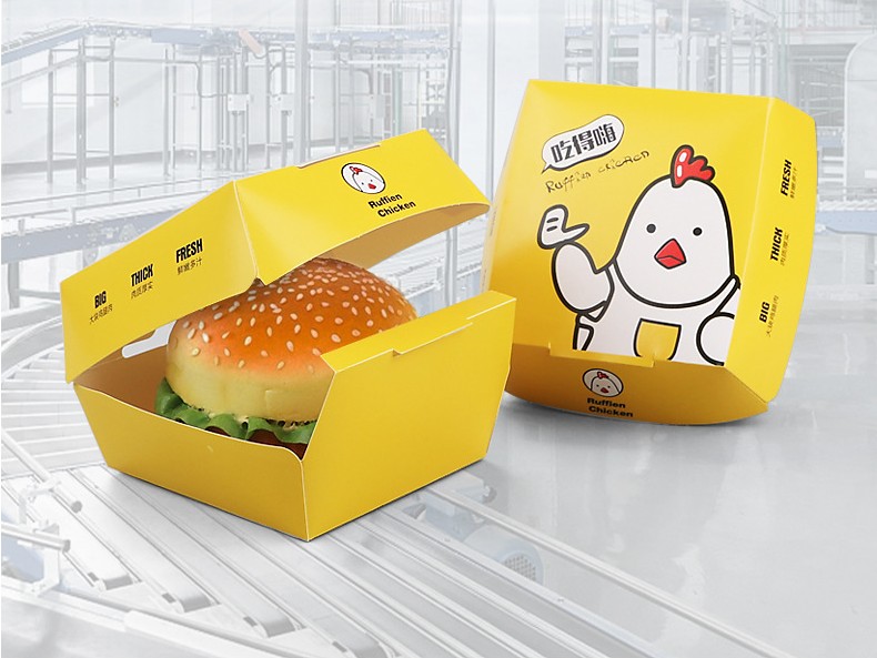 Eco Friendly Burger Box Recycled Materials