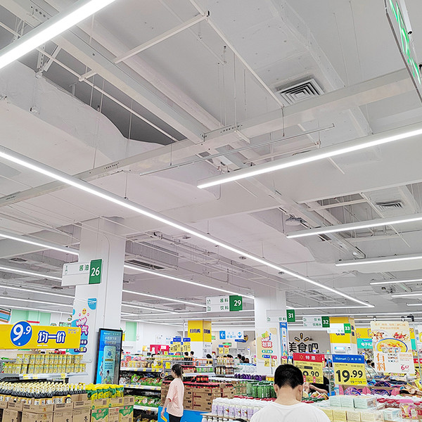Office Lamp 20W-50W Dimmable Industrial LED Linear Lighting With 85° Beam Angle