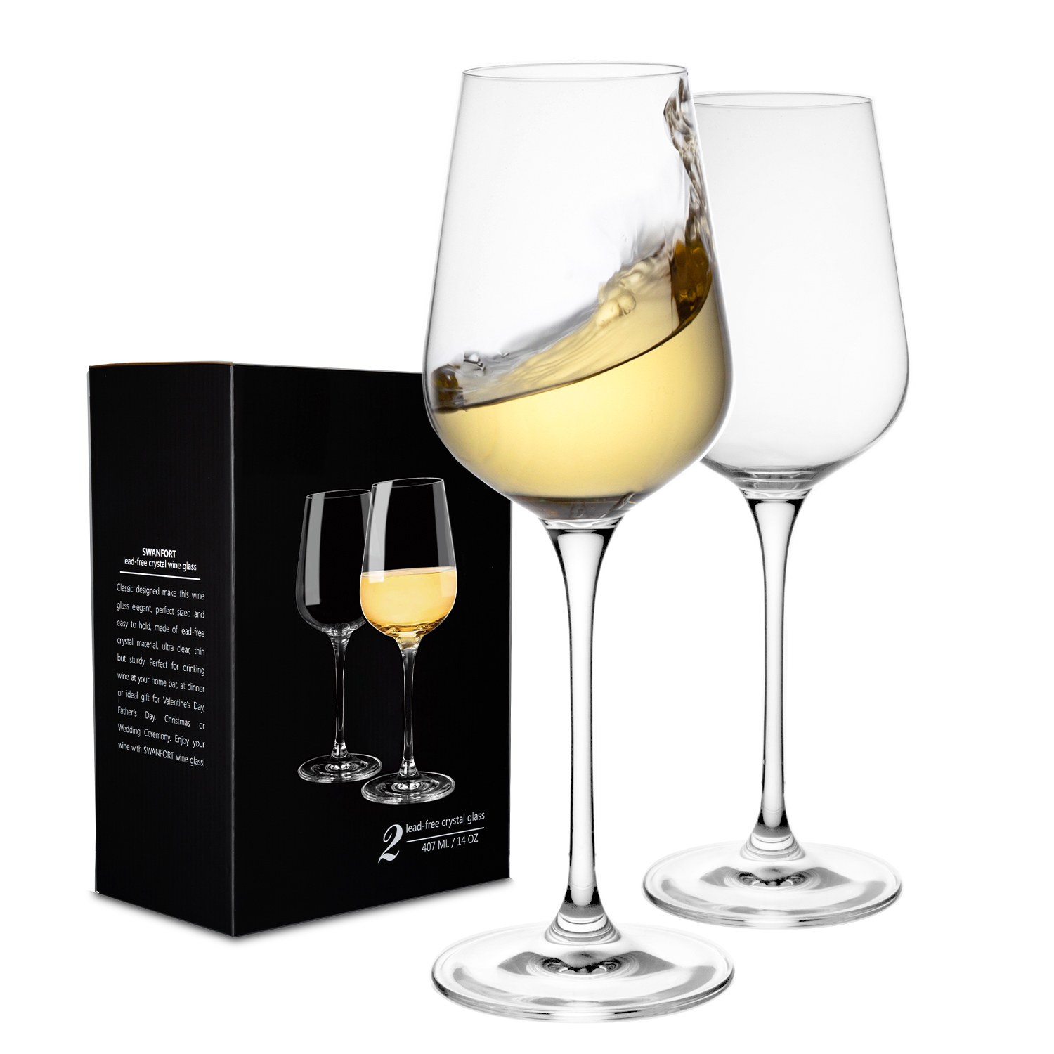 High Quality Transparent Lead-Free Crystal Glass Custom Wine Glass Custom