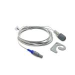 6 Pin Monitor SpO2 Cable Medical 3m Ear Clip TPU Pediatric For Adult