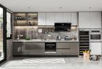 Mdf Waterproof Furniture Custom Home Wood Modern Kitchen Cabinets Design