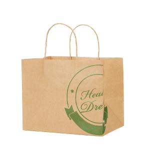 Wholesale Disposable Kraft Khaki Paper Bag Carrier For Coffee Drink Packaging from china suppliers