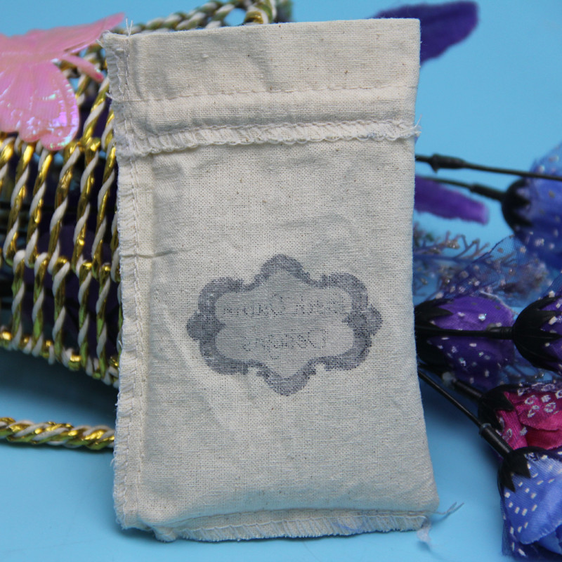 Cotton Fabric 8oz Canvas Drawstring Dice Bag 15*20cm