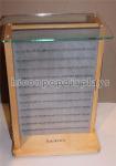 Desktop Wooden Glass Retail Jewelry Display For Fashion Accessories / Earrings