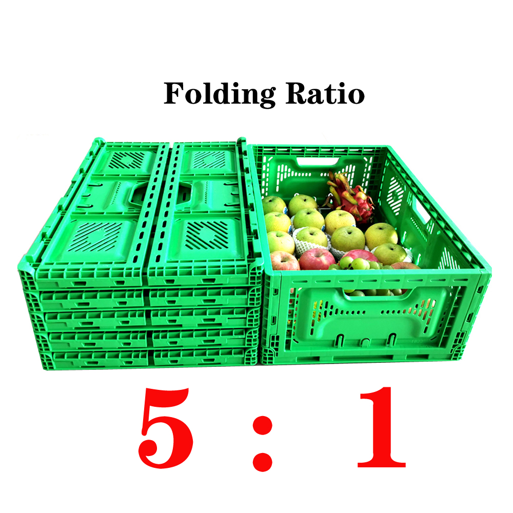 Stackable Plastic Storage Basket Functional Vegetable Turnover Basket 600x400x220mm
