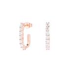 Trendy 925 Sterling Silver 14k Gold Trendy Bend Stud Earrings For Women Girls