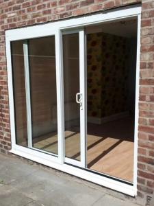 Wholesale Custom Modern PVC Sliding Doors Double Tempered Glass Patio Door from china suppliers
