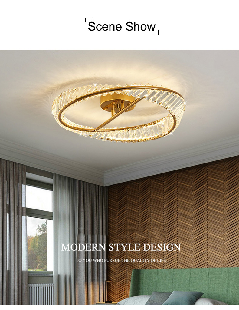 Nordic Luxury Ceiling Lamp Creative Living Room Dining Room Crystal Ceiling Chandelier(WH-CA-101)