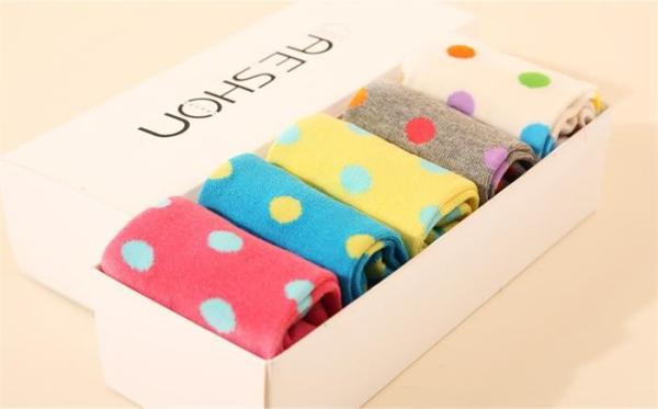 Colored classic design AZO-free women's winter cotton hosiery for 2015 christmas