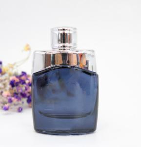 Wholesale square perfume bottle perfume recycled glass bottles black blue red pink green cap plastic and metal from china suppliers