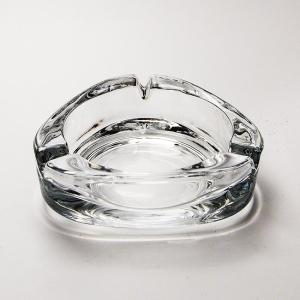 Wholesale 4.2 Inch Small Triangle Glass Cigarette Ashtray For Bar / Outdoor Patio from china suppliers