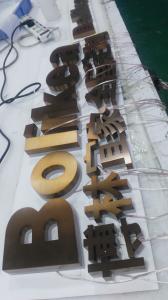 Wholesale Outdoor Engraving 3D Backlit Signage / Custom 3D Metal Signs 2500K from china suppliers