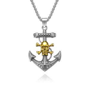 Wholesale Classic Shape Stainless Steel and Gold Pendants Necklaces for Men Anniversary Occasion from china suppliers