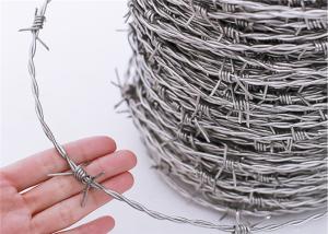 Wholesale Us Standard Galvanized Barbed Wire 4 Points 5&quot; Spacing Class 1 from china suppliers