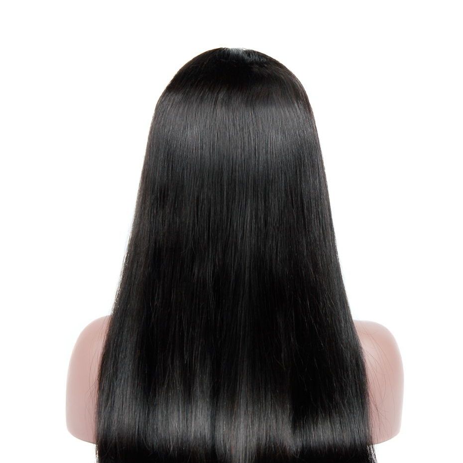 Brazilian Full Lace Human Hair Wig Straight Medium 10"-28" 180 250 Density