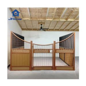 Wholesale Custom Bamboo Horse Stable With Swing/Sliding Door Weatherproof Steel Bamboo Construction from china suppliers