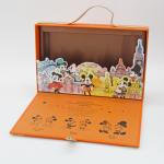Travel Handle Gift Custom Logo Box , Christmas Luxury Square Cardboard Gift Box