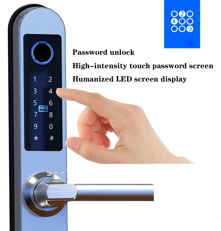 Password RF Card E6900W Aluminum Door Bluetooth Gate Locks