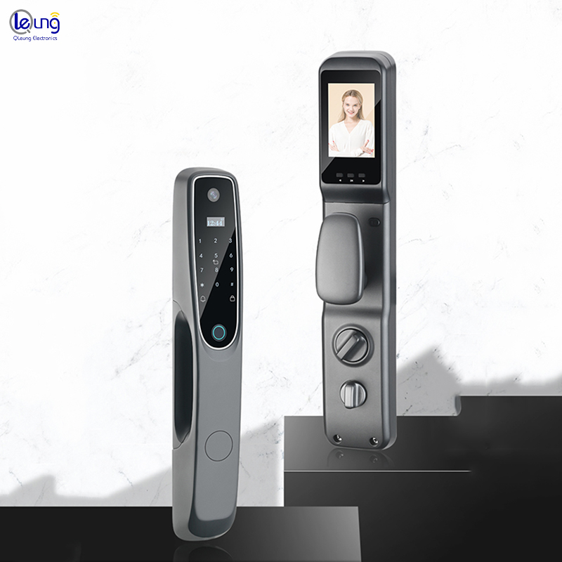 Fingerprint Wifi Door Lock With Camera Aluminum Alloy Video Door Lock