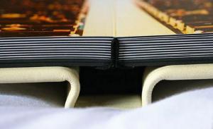 Wholesale Custom 12x18 White Leather Wedding Photo Albums , Scratch Resistant Flush Mount Album from china suppliers