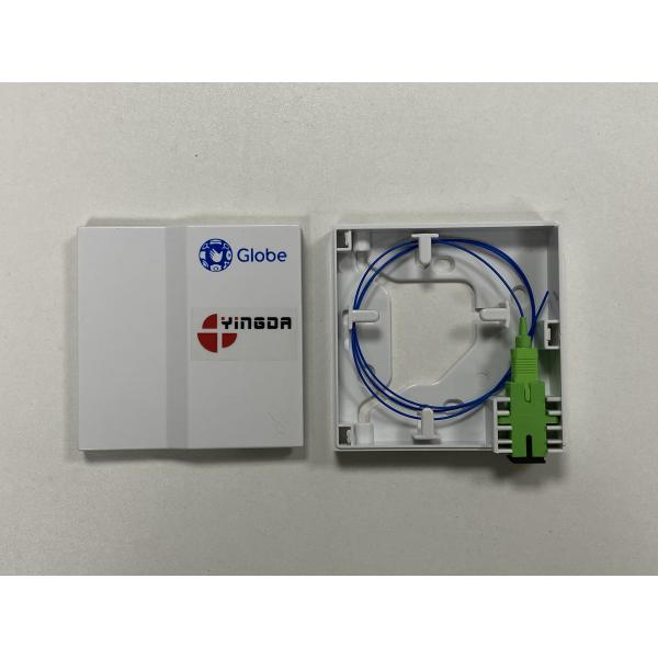 1 SC Adapter Fiber Wall Socket For Intelligent Building, Fiber Optic Termination Box