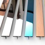 8K HL Stainless Steel Tile Trim Edge Square Colored For Interior Decoration