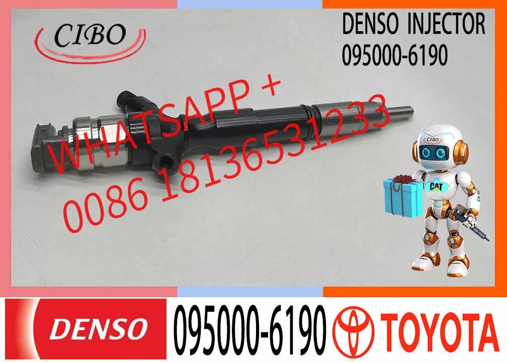 New 095000-7390 Denso Common Rail Diesel Injector 095000-6190 23670-30100 For Toyota Hilux Hiace 2.5 D 2KD-FTV Engine