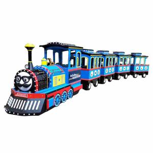 Wholesale British Style Trackless Tourist Train Rides / Theme Park Train Ride from china suppliers