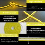 5X12mm Silicone LED Neon Rope Light Waterproof Flexible For Decoration