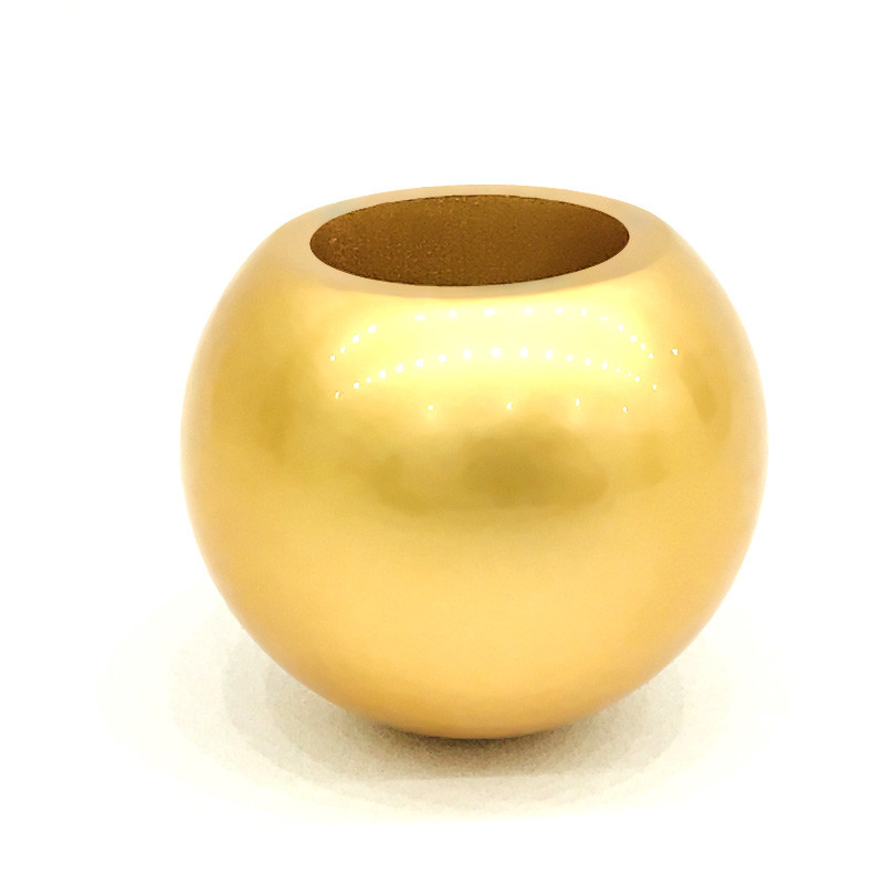 Metal Classic Matt Gold Color Ball Finished Zamac Perfume Bottle Caps