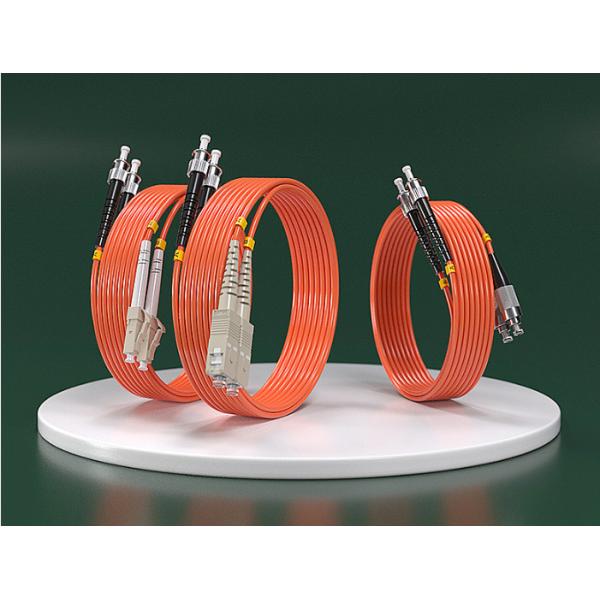 SC To ST Duplex Multi Mode OM1 PVC Fiber Optic Patch Cable 2.0mm