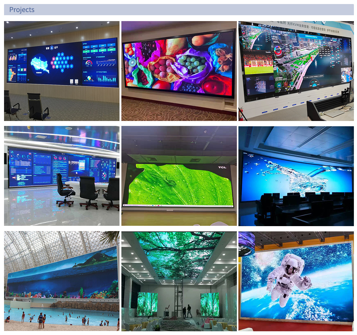 Small Pitch LED Screen Wall Panels 320x160mm Module Size For Meeting Room