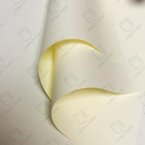 Wholesale Factory Wholesale 58GSM-200GSM Uncoated / Bond / Woodfree Cream Yellow Offset Paper from china suppliers