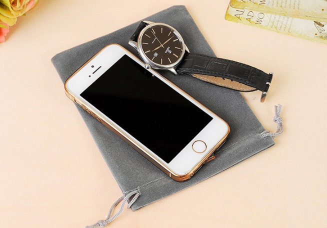 Eco Friendly Polyester Drawstring Sports Bag Small Velvet Bag For Gift Jewelry