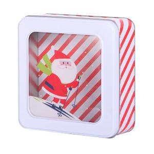 Wholesale Tin box with clear lid, decorative tin, metal packaging, promotional tin, customized tin, Christmas tin from china suppliers