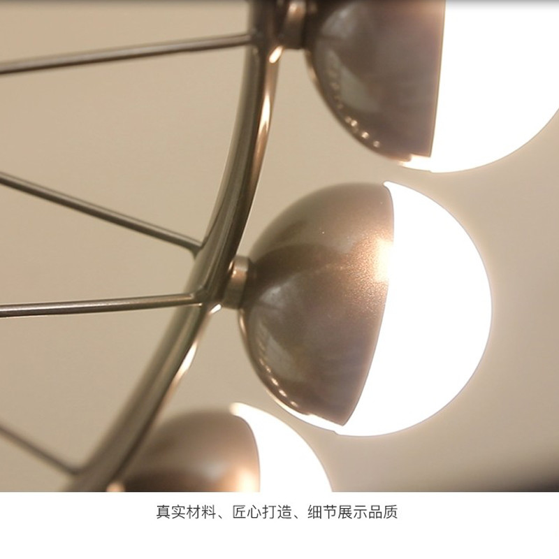 Duplex Building Ferris Wheel Large Chandelier Creative Industrial Ring Pendant Light(WH-AP-588)