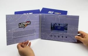 Wholesale Full print 4.3 inch video flyer,quality lcd video mailer card,digital video catalogue brochure from china suppliers