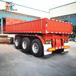 Heavy Duty Dry Goods Grain FUWA 800mm Drop Side Semi Trailer